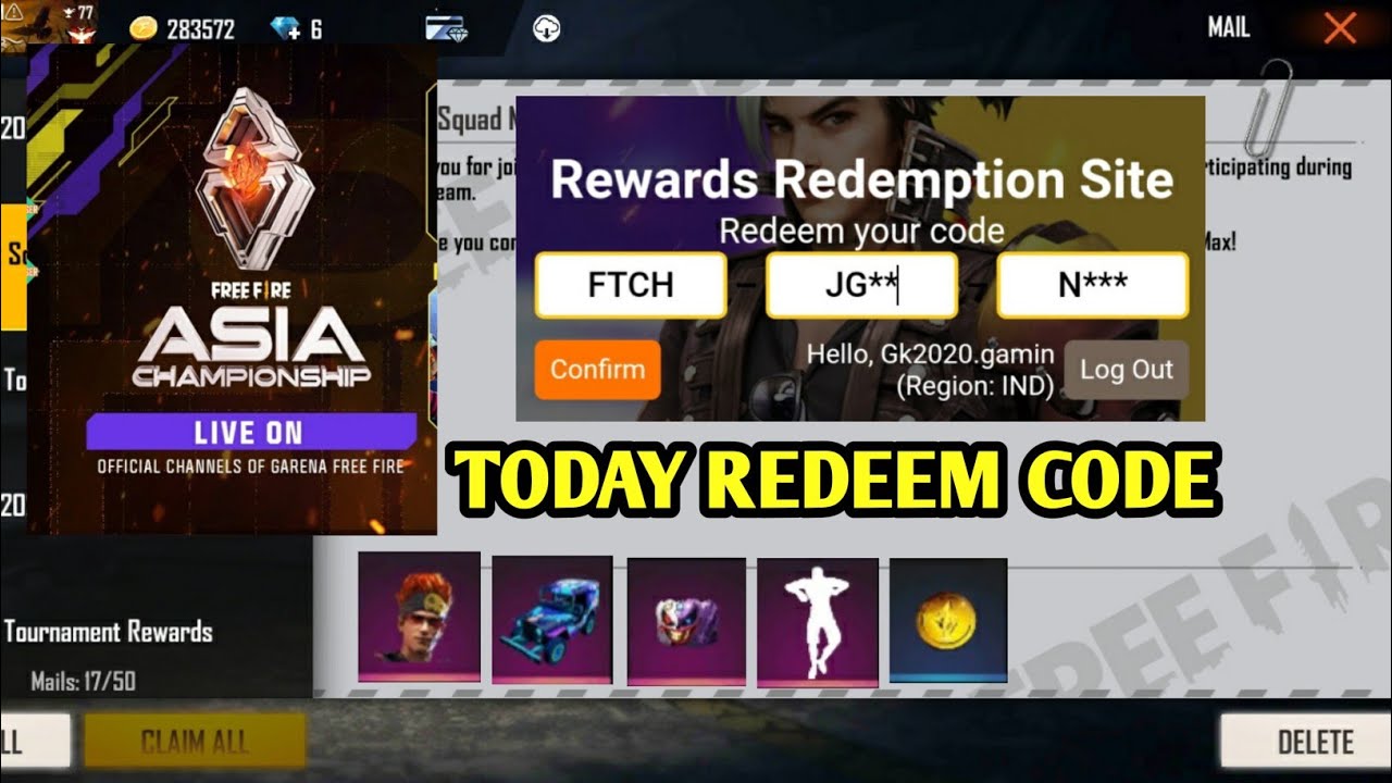 Today Redeem Code Free Fire | Ffac Redeem Code Free Fire 2021| Ffac 2021