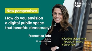 Rethinking Digital Public Spaces for Democracy – Statement by Francesca Bria
