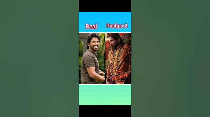 pushpa 2 🆚 real actor and actress #pushpa #pushpa2 #alluarjun #actor #movie #trending #shorts #short