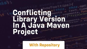 conflicting library version in a java maven project