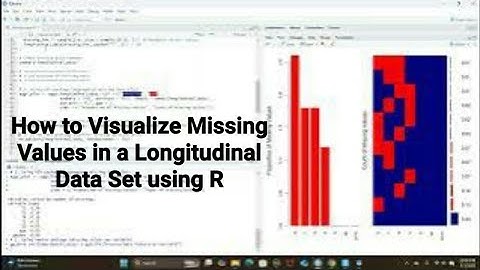 Longitudinal Data Analysis using R: How to Visualize Missing Values in a Longitudinal Data Set