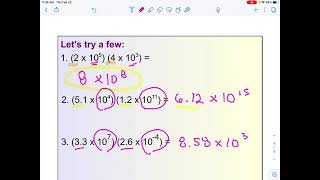 IA Ch 7 LT J Mult. and Div. in Scientific Notation DL