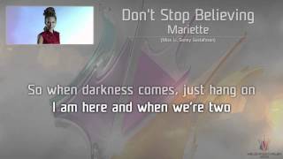 Video-Miniaturansicht von „Mariette - "Don't Stop Believing"“