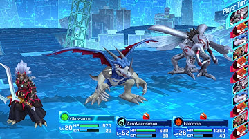 Digimon Story - Cyber Sleuth - Boss: Flamedramon (Hard mode)