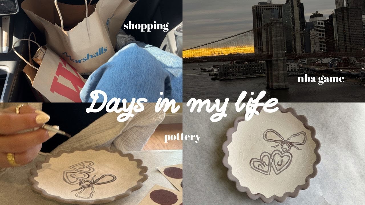 Days in my life | nba game, shopping, pottery painting
