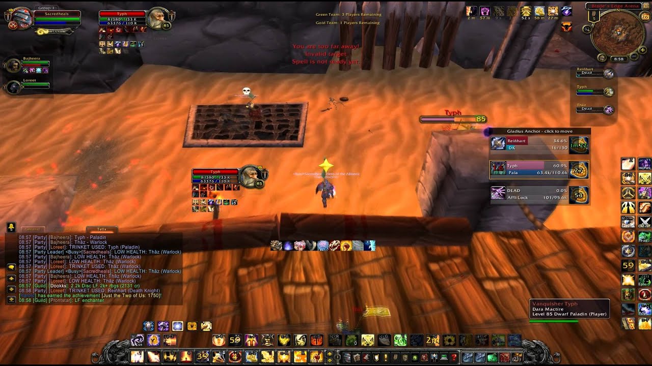 3v3 Sacredheals Bajheera Loreet OLD SCHOOL! (World of Warcraft Gameplay / PvP)