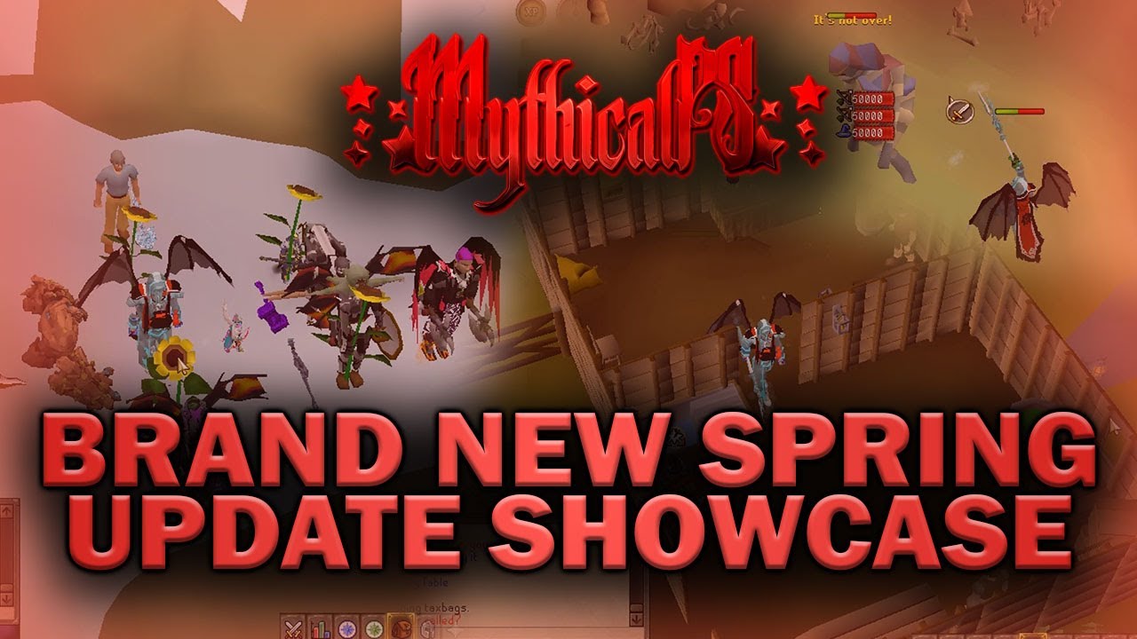 Checking out the BRAND NEW Spring update *NEW ITEMS* + Giveaway [MythicalPS RSPS]