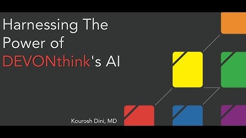 Harnessing the Power of DEVONthink