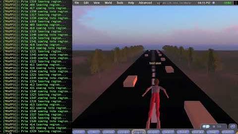 Opensim - Traffic Simulation Region Module Test 3