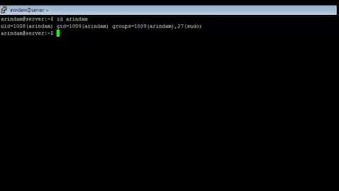 Linux - id Command - w3resource