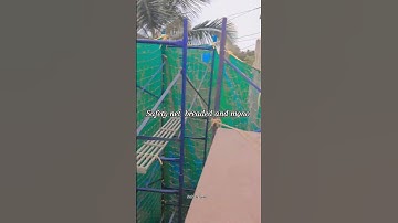 Braided and mono safety net 3  layers buliding installation #rap #music #trap #hiphop #birds