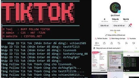 [SHARE] TOOL BUFF FOLLOW TIKTOK VÀ NHIỀU CHỨC NĂNG KHÁC | C25Tool