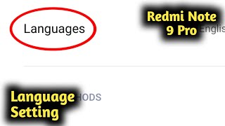 Redmi Note 9 Pro Language Setting screenshot 5