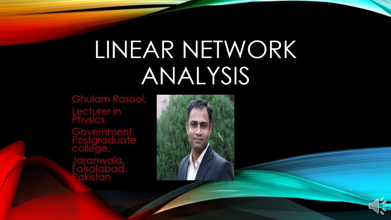 Introduction to linear network analysis in hindi and urdu for bs