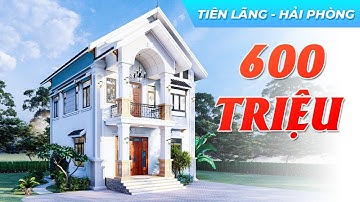 Mê Mẩn Mẫu Biệt Thự 2 Tầng Mái Thái 600 TRIỆU Tân Cổ Điển Sang Trọng Tại Tiên Lãng Hải Phòng