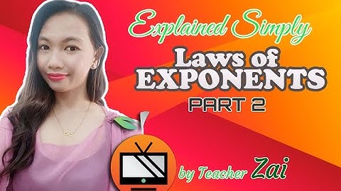 Laws of Exponents PART 2 | Exponential Function | Product Rule | Quotient Rule | Special Property