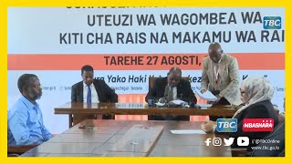 Mgombea Wa Urais Cuf Arejesha Fomu