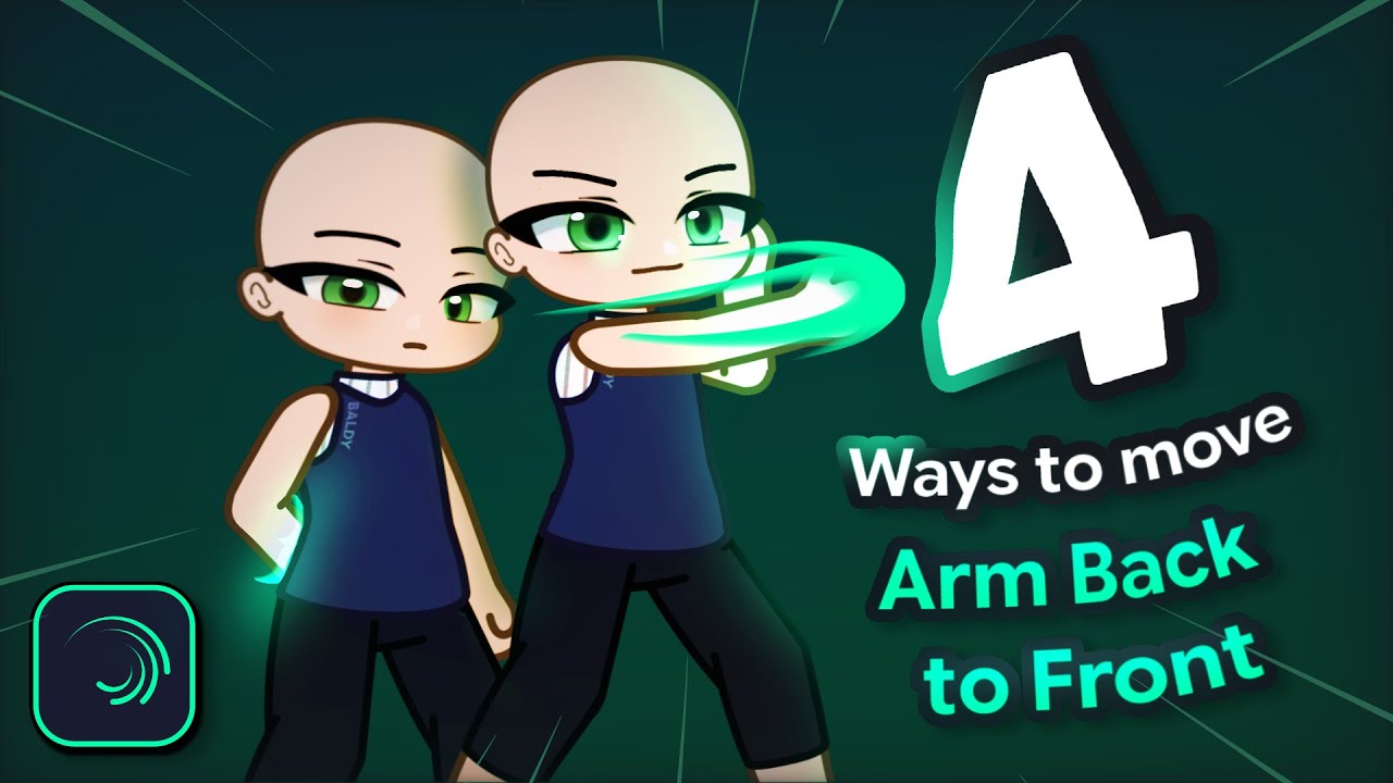 4 способа анимировать движение руки сзади вперед в Alight Motion ✨💪