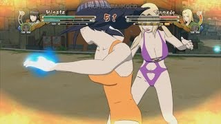 Hinata & Sakura Swimsuit vs Tsunade & Ino Swimsuit - Naruto Ultimate Ninja Storm 3 Full Burst