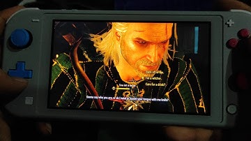 10 minutes gameplay footage on Nintendo Switch Lite (Witcher 3 Wild Hunt)