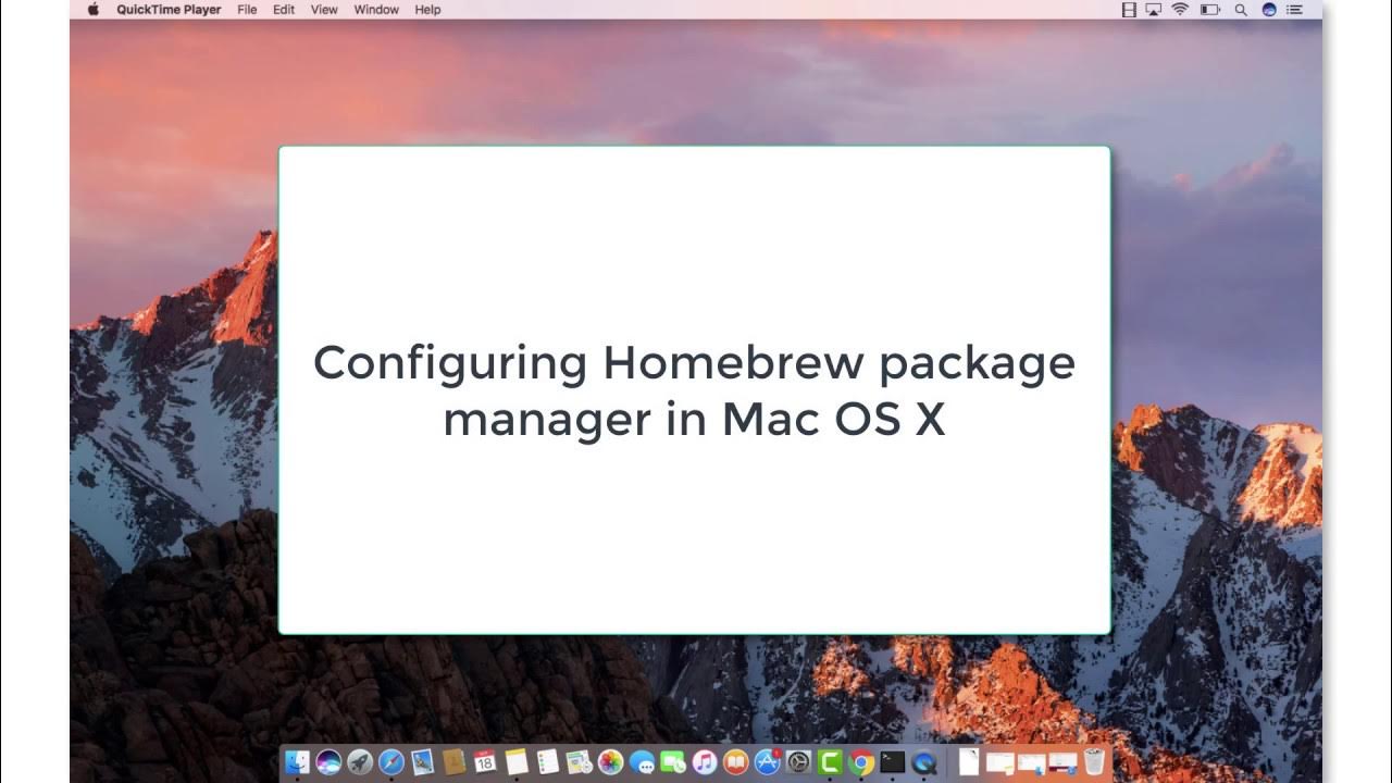 Xcode, Java, Homebrew for Mac OS X YouTube
