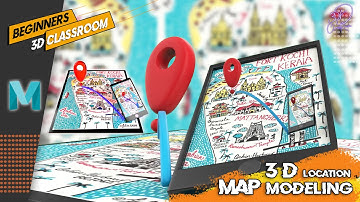3D LOCATION MAP | modeling for advertisement