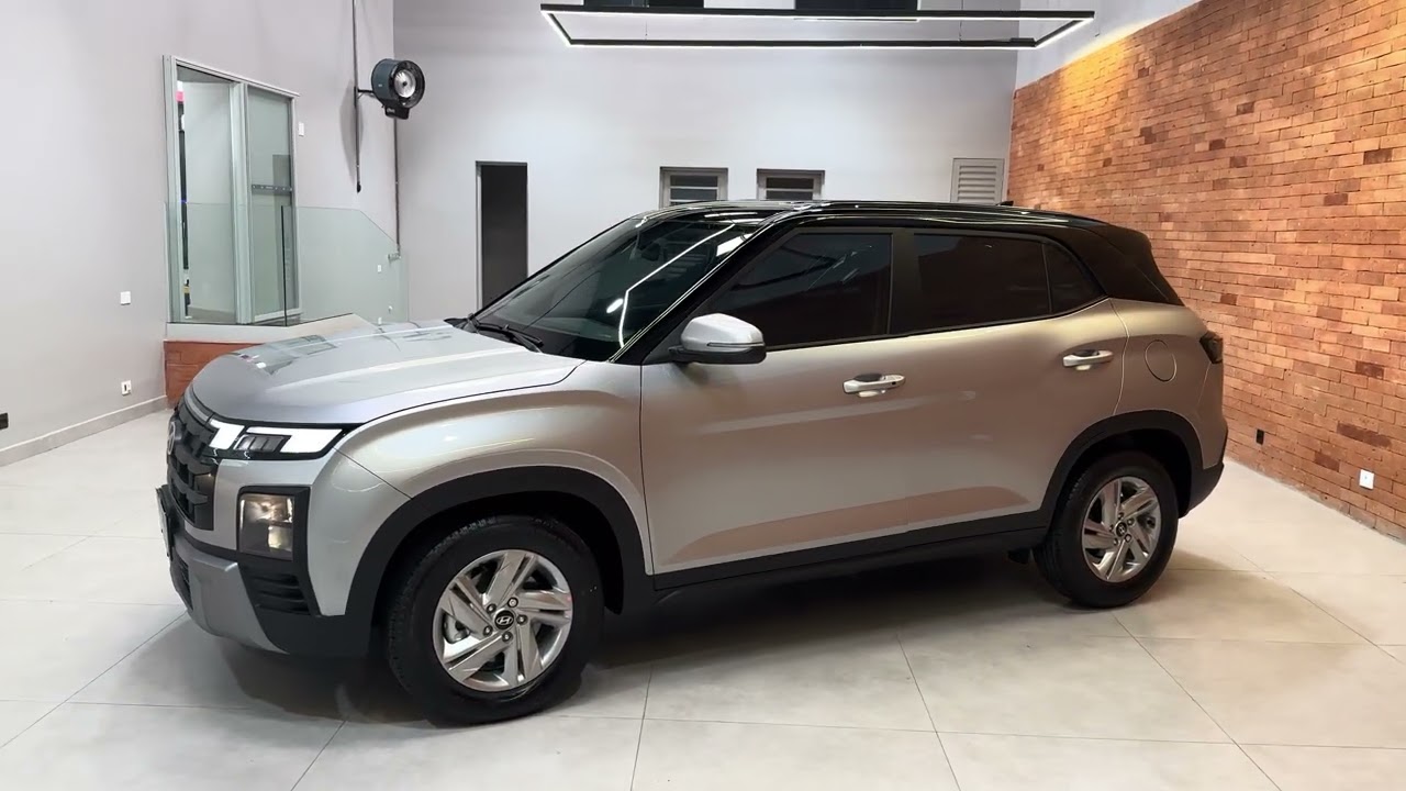 Hyundai Creta 2026 PCD - Revestimento black piano + películas de segurança + central multimídia