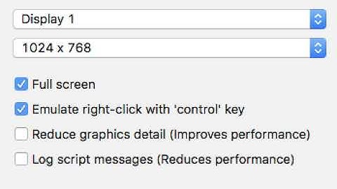 Settings for Trainz Simulator Mac