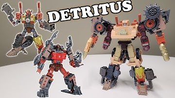 Transformers Legacy Evolution Detritus in Junkion Armor feat. Scraphook Crashbar
