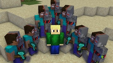 Minecraft Speedrunner VS 7 AI HUNTERS FINALE