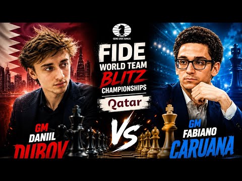 Daniil Dubov vs Fabiano Caruana | INSANE Blitz Game! 🔥 | World Blitz Championship