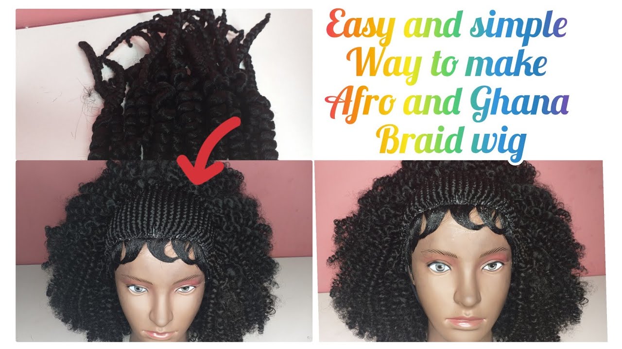 afro wig diy