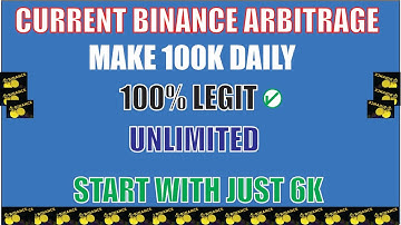 new unlimited crypto arbitrage on binance | latest arbitrage