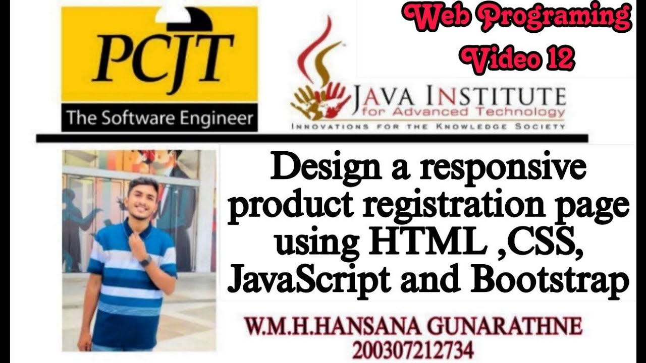Web Programming Video 12 | Java Institute | Eshop | - YouTube