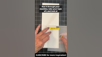 UNIQUE Embossing Technique - What? Only half? #shorts