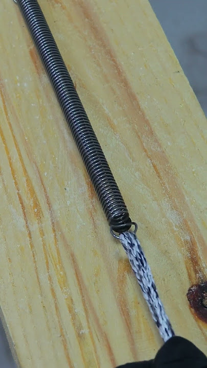 Easy and Quick Way to Attach a Spring.