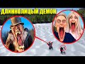 Дрон Снял ДЛИННОЛИЦЕГО ДЕМОНА в РЕАЛЬНОЙ ЖИЗНИ рядом с нашим домом!