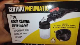 Information Central pneumatic QUICK CHANGE AIRBRUSH REVIEW,  GREAT $10 DEAL FROM HARBOR FREIGHT Update