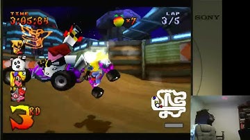 Crash Team Racing Tiny Arena Arcade: Medium - 5 Lap Race Sony Playstation 1 Emulated