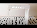 MICKE Desk white IKEA assembly guide