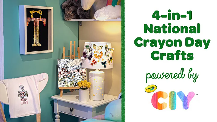 4 DIY Crayon Crafts for Kids, National Crayon Day Crafts || Crayola CIY
