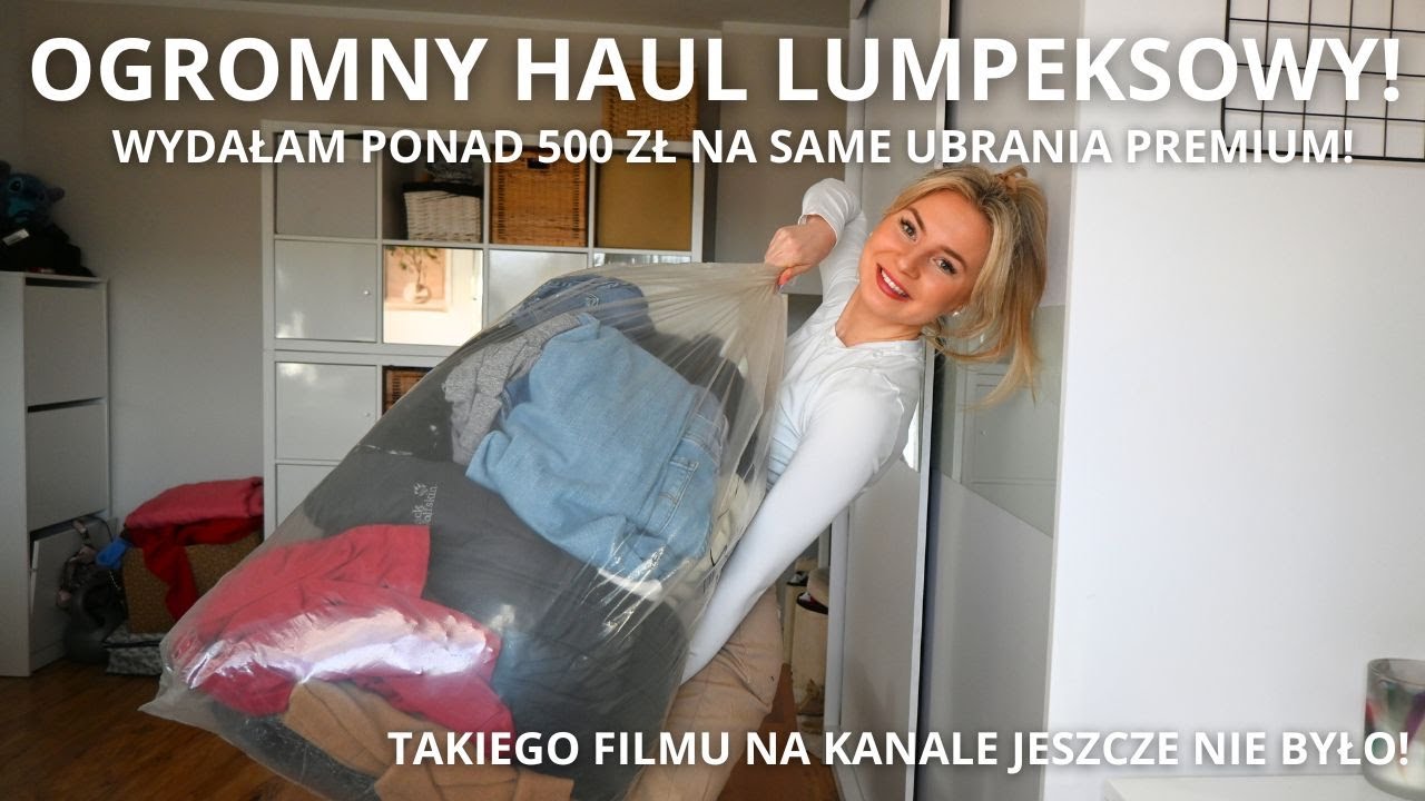 OGROMNY HAUL LUMPEKSOWY! WYDAŁAM PONAD 500 ZŁ, TAKIEGO HAUL'U JESZCZE NIE BYŁO! SAME MARKOWE CIUCHY!