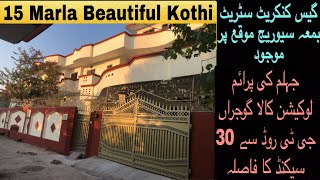 15 Marla Beautiful Double Story Kothi For Sale In Kala Gujran Jhelum🏠Very Close To main Gt Road