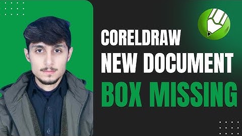 CorelDraw Hack to Fix Missing Document Box | New Document Box Is Missing CorelDraw | WAG Institute