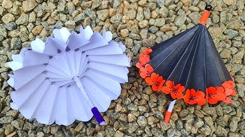 How To Make A Paper Umbrella That Open and Close/ Flower Pop Up Umbrella /Origami Umbrella