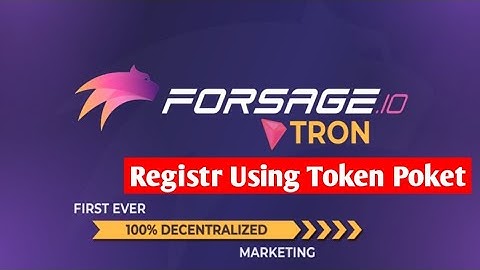 Forsage Tron|Register UsingToken Poket App|How To Create Forsage Account Using Token Poket App|