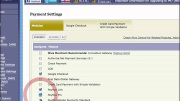 Payment Overview - Miva Merchant Tutorial
