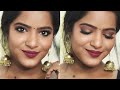 Indian Glam Makeup On Dusky Skin Tone! Antique Gold Smokey Eyes Tutorial❤️