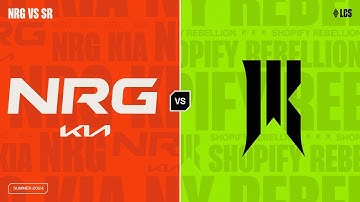 NRG v SR - Week 4 Day 2  | LCS Summer Split | NGR Kia v  Shopify Rebellion| Game 1 (2024)