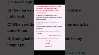 Neet Pyq , The Living World